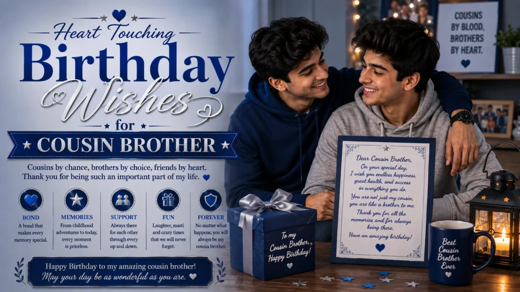 Heart Touching Birthday Wishes for Cousin Brother