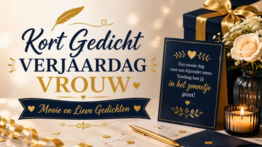 Kort Gedicht Verjaardag Vrouw | Mooie en Lieve Gedichten