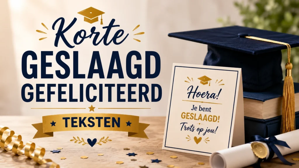 Korte Geslaagd Gefeliciteerd Teksten