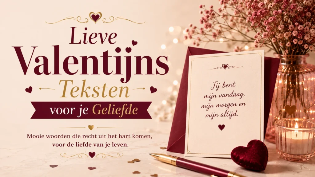  Lieve Valentijns Teksten voor je Geliefde