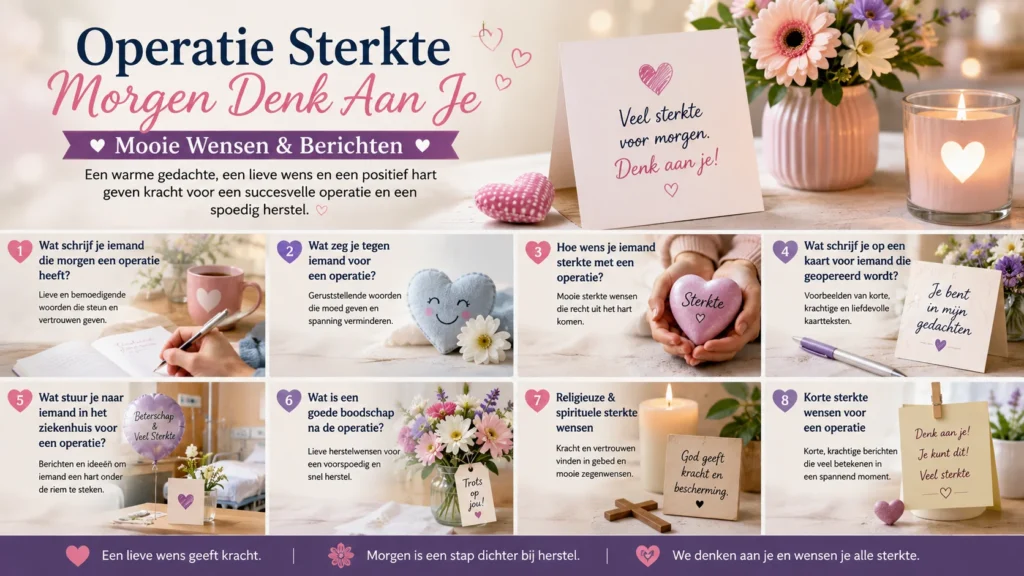 Operatie Sterkte Morgen Denk Aan Je | Mooie Wensen & Berichten
