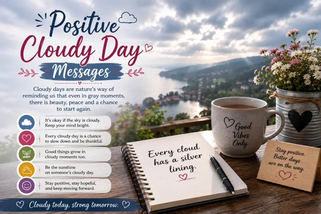 Positive Cloudy Day Messages