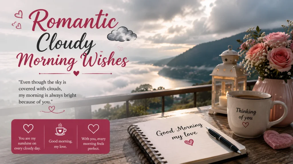 Romantic Cloudy Morning Wishes