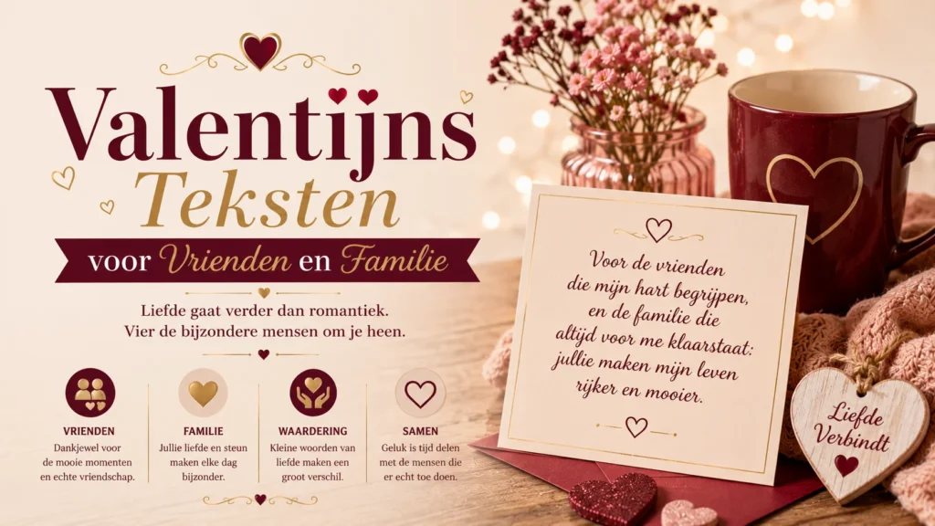  Valentijns Teksten voor Vrienden en Familie