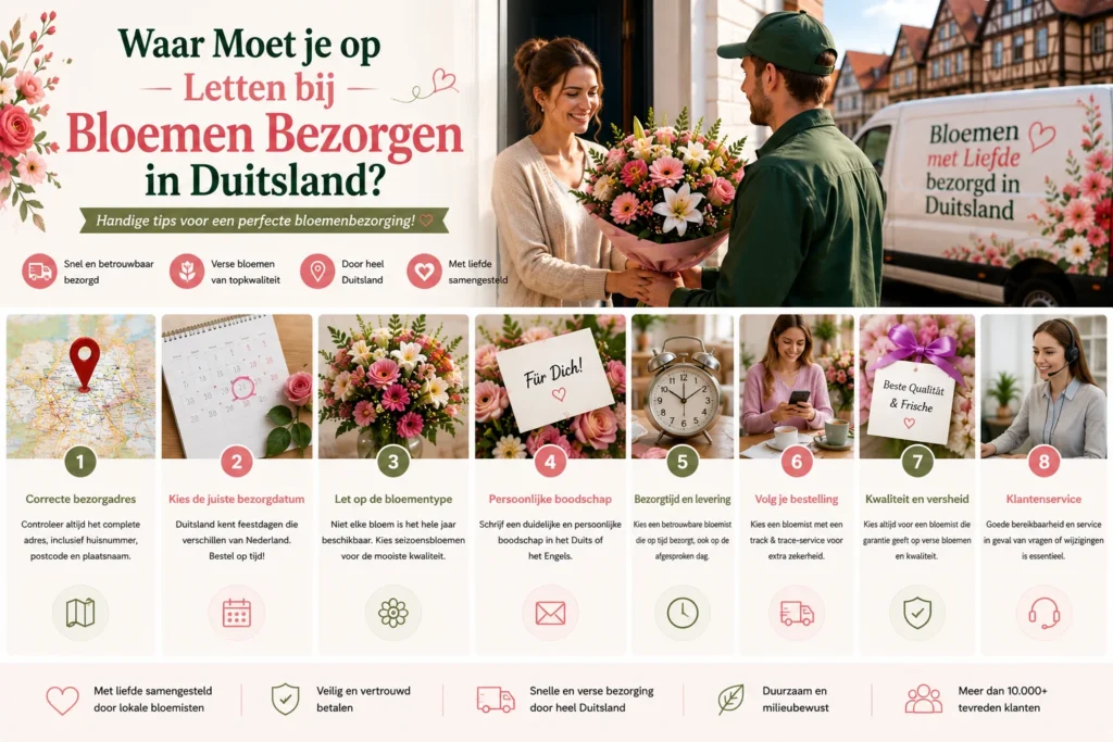Waar Moet je op Letten bij Bloemen Bezorgen in Duitsland?