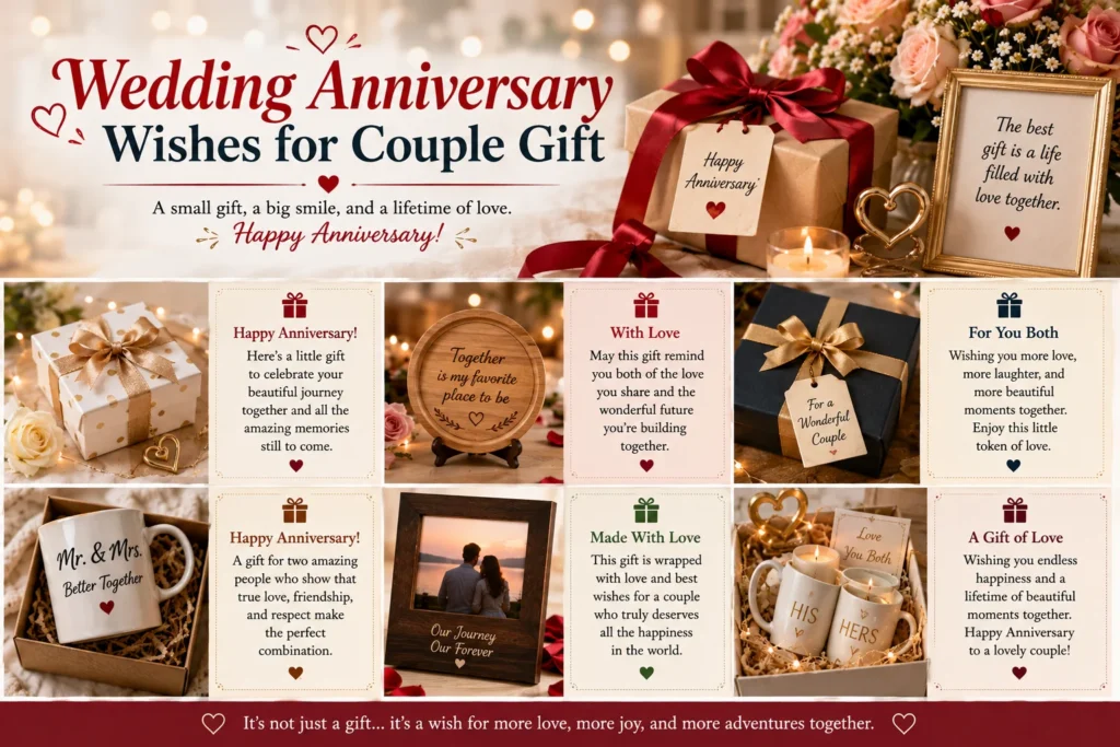 Wedding Anniversary Wishes for Couple Gift