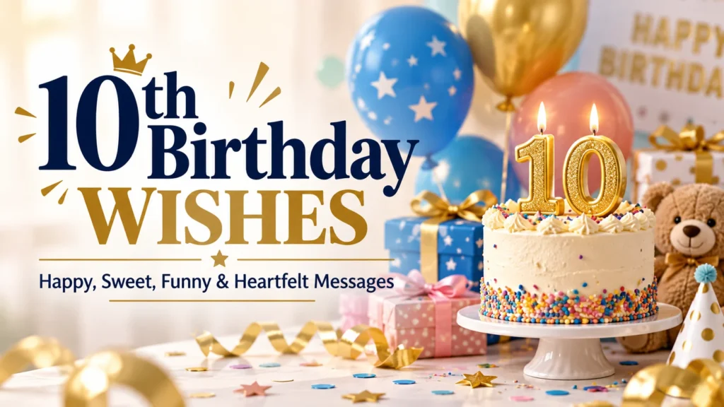 10th Birthday Wishes Happy, Sweet, Funny & Heartfelt Messages