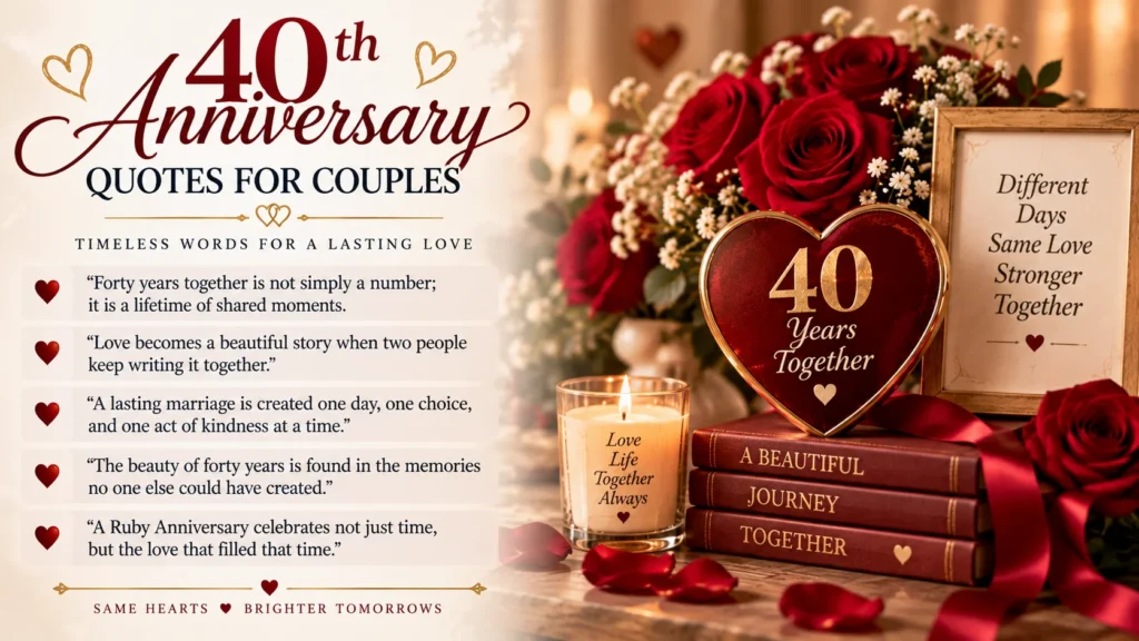 40th Anniversary Quotes for Couples