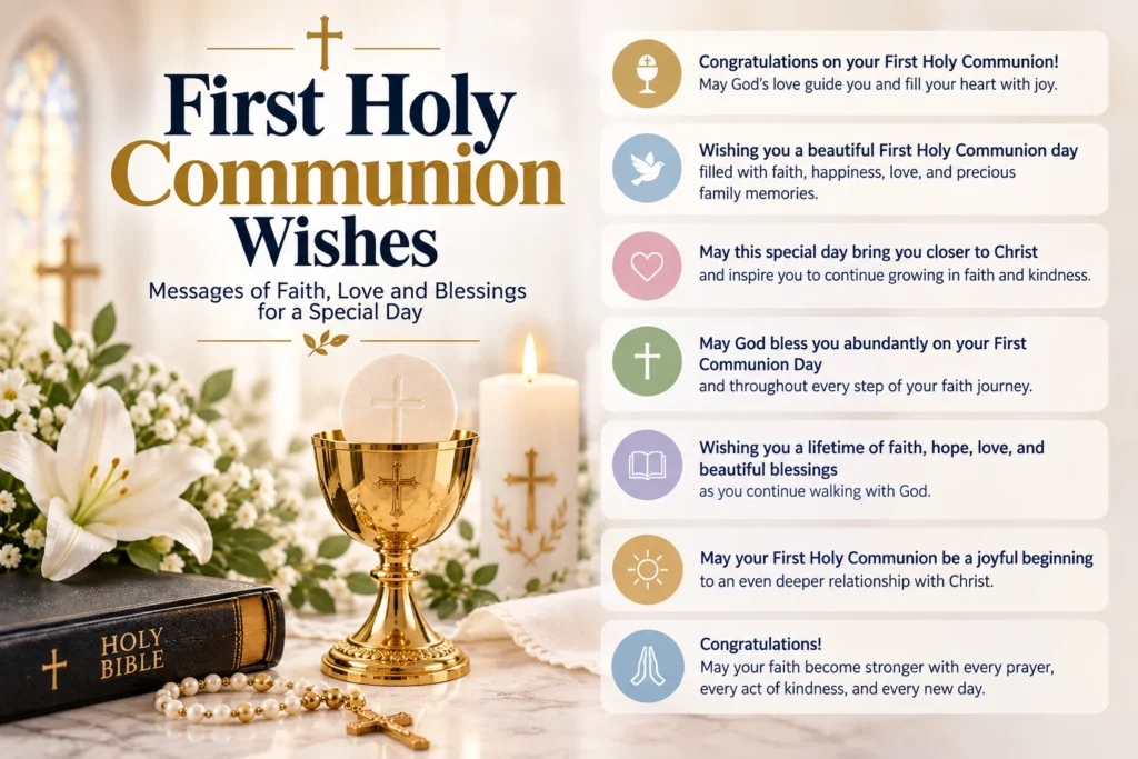 Best First Holy Communion Wishes