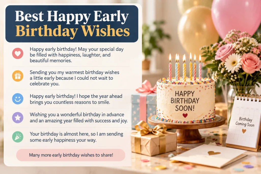 Best Happy Early Birthday Wishes