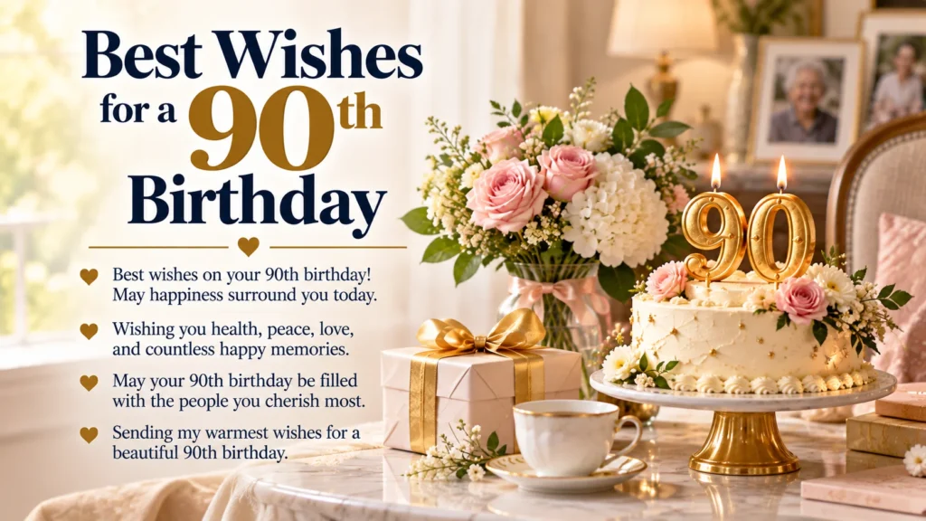 Best Wishes for a 90th Birthday