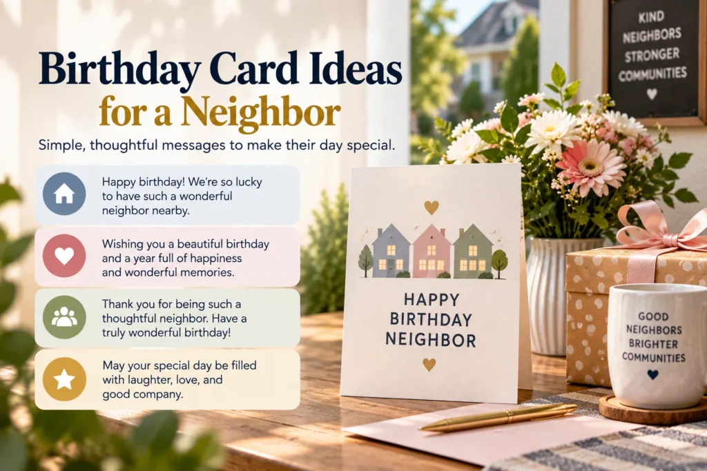 Birthday Card Ideas for a Neighbor