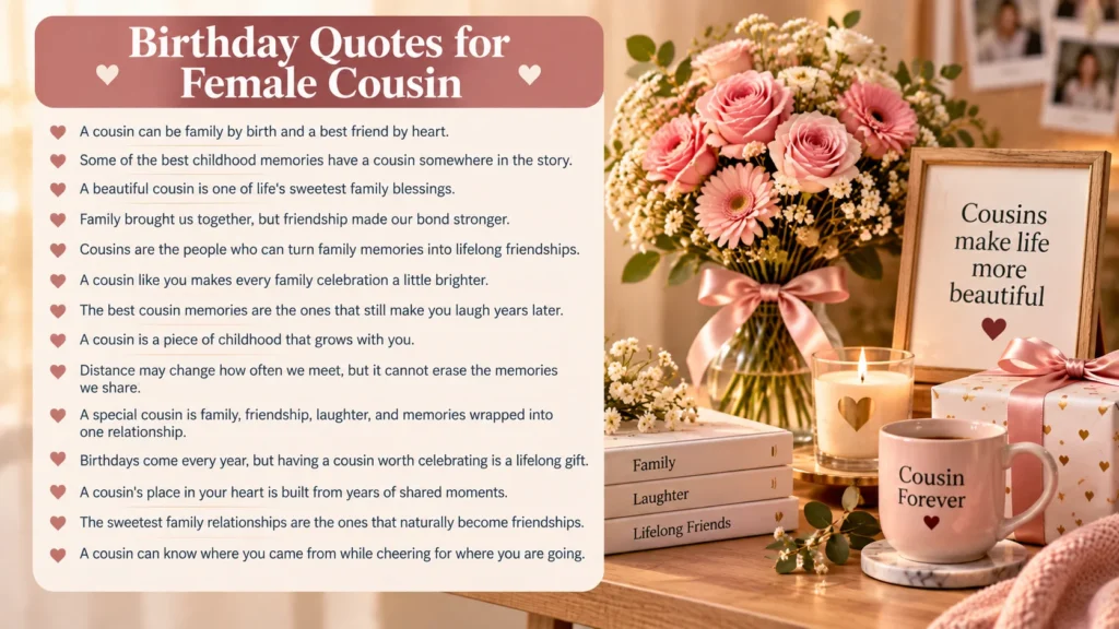Birthday Quotes for Female Cousin