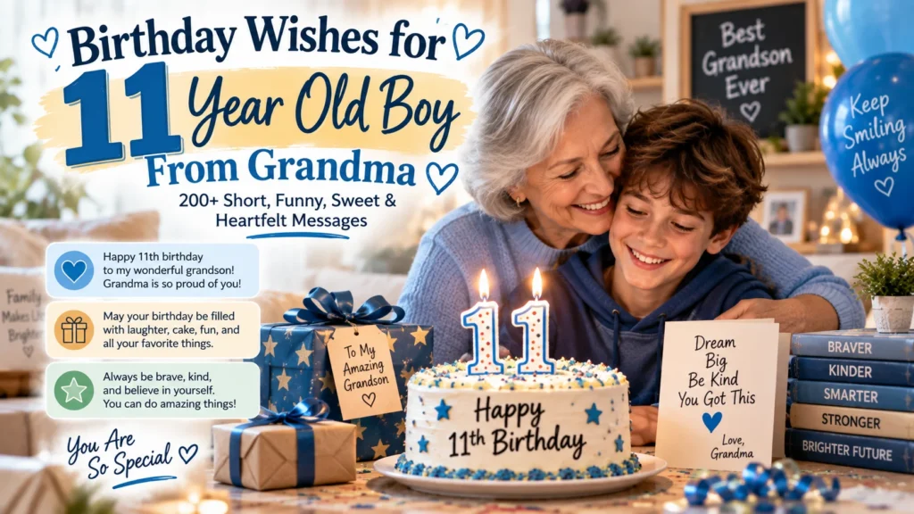 Birthday Wishes for 11 Year Old Boy From Grandma