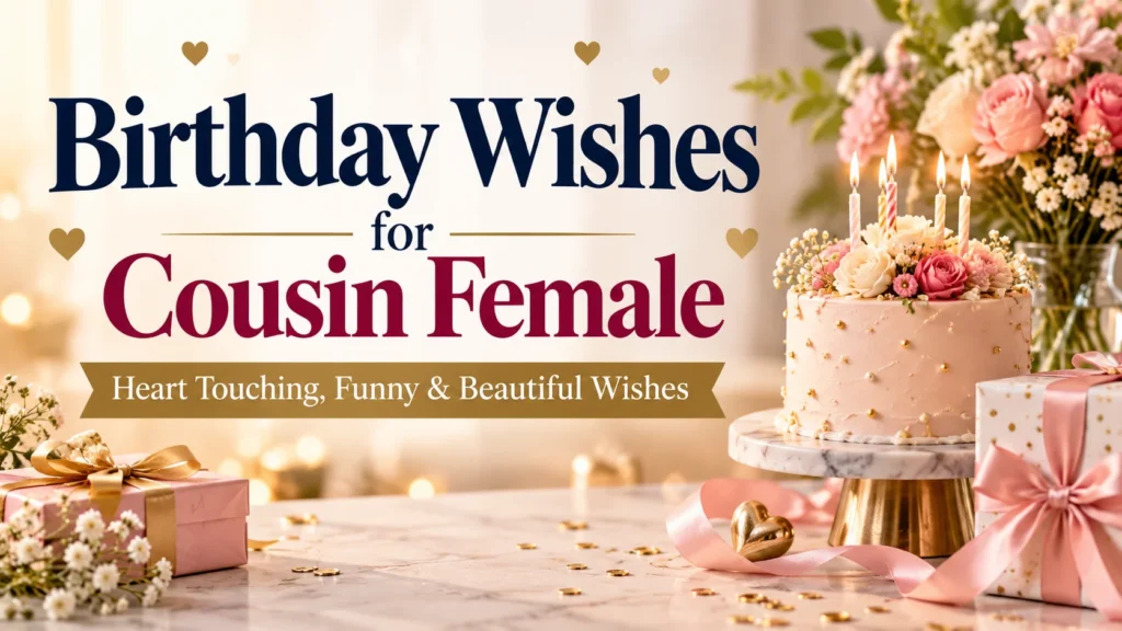 Birthday Wishes for Cousin Female and Heart Touching, Funny & Beautiful Wishes