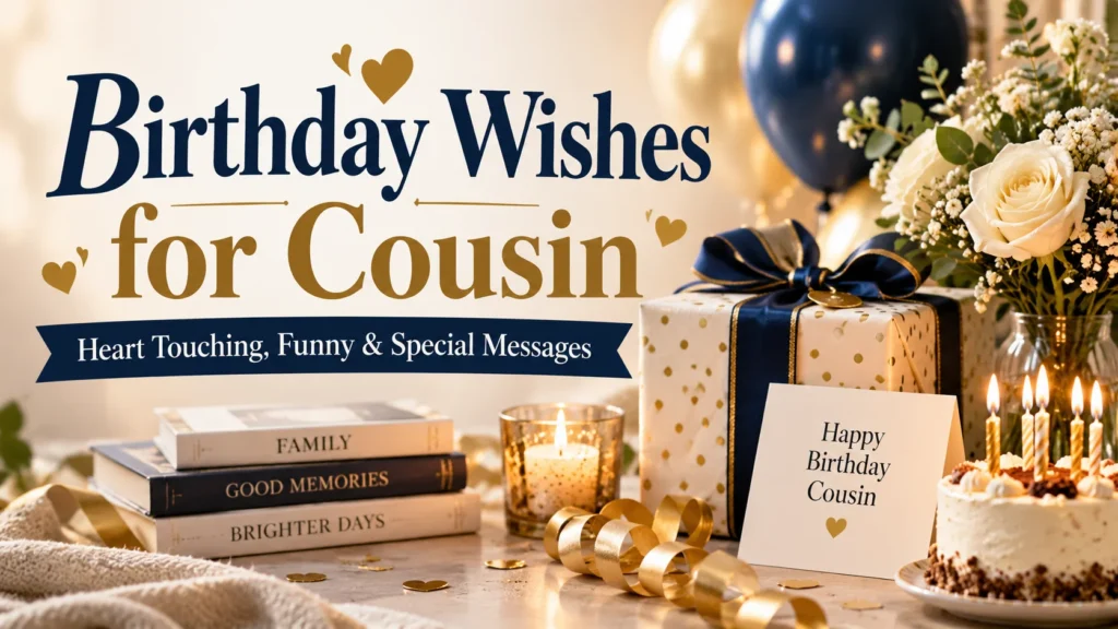 Birthday Wishes for Cousin and Heart Touching, Funny, Short & Special Messages