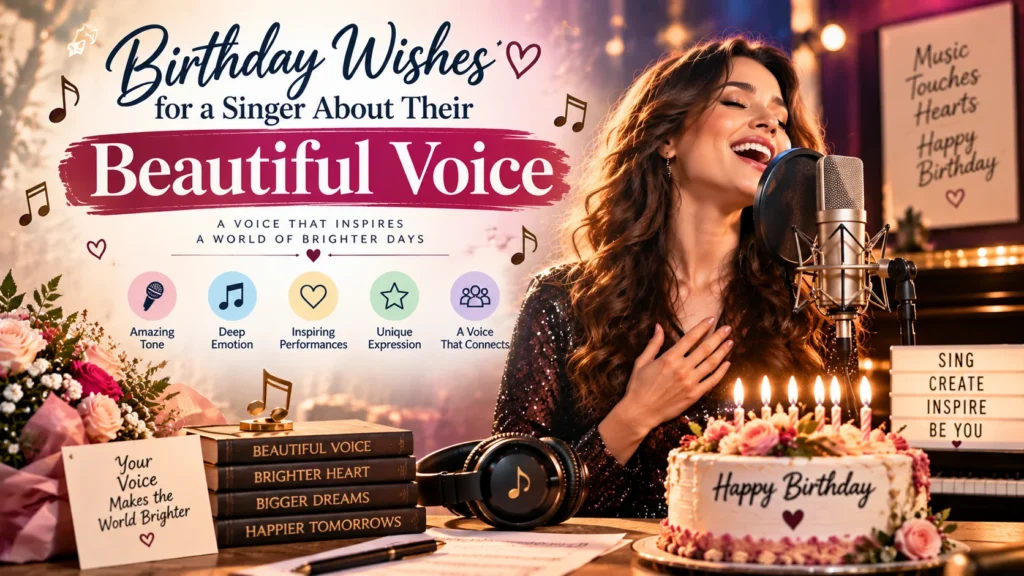 Birthday Wishes for a Singer About Their Beautiful Voice