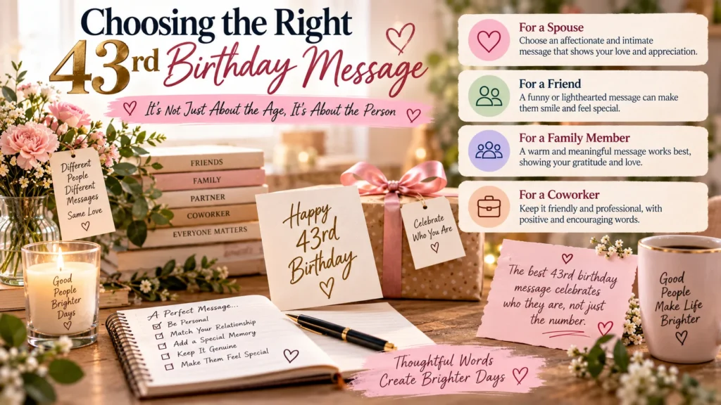 Choosing the Right 43rd Birthday Message