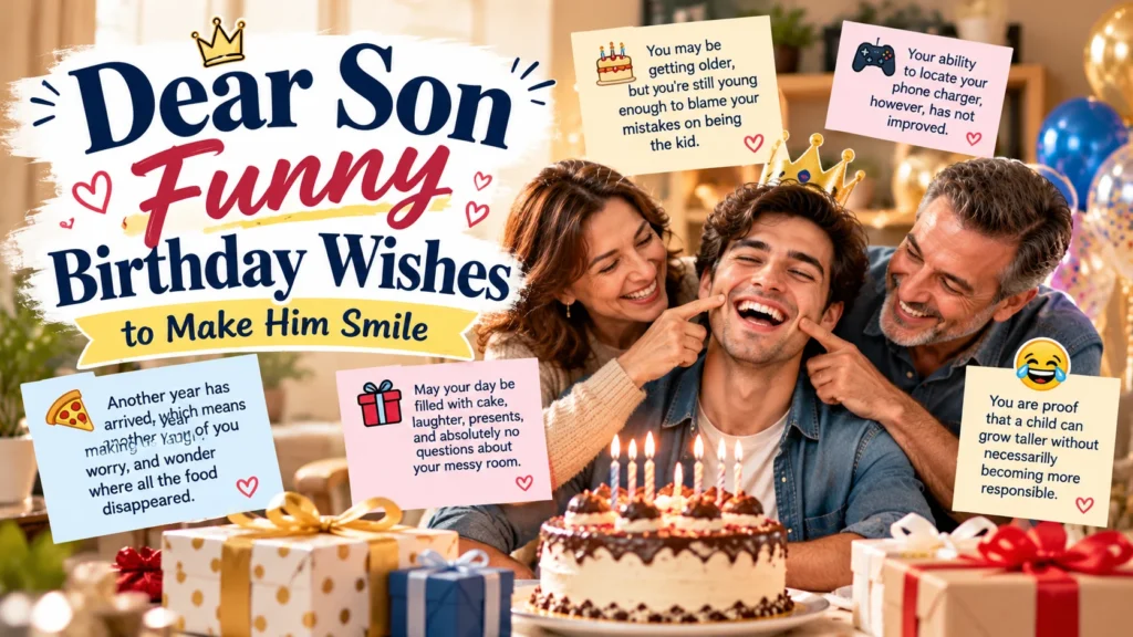 Dear Son Funny Birthday Wishes for Son