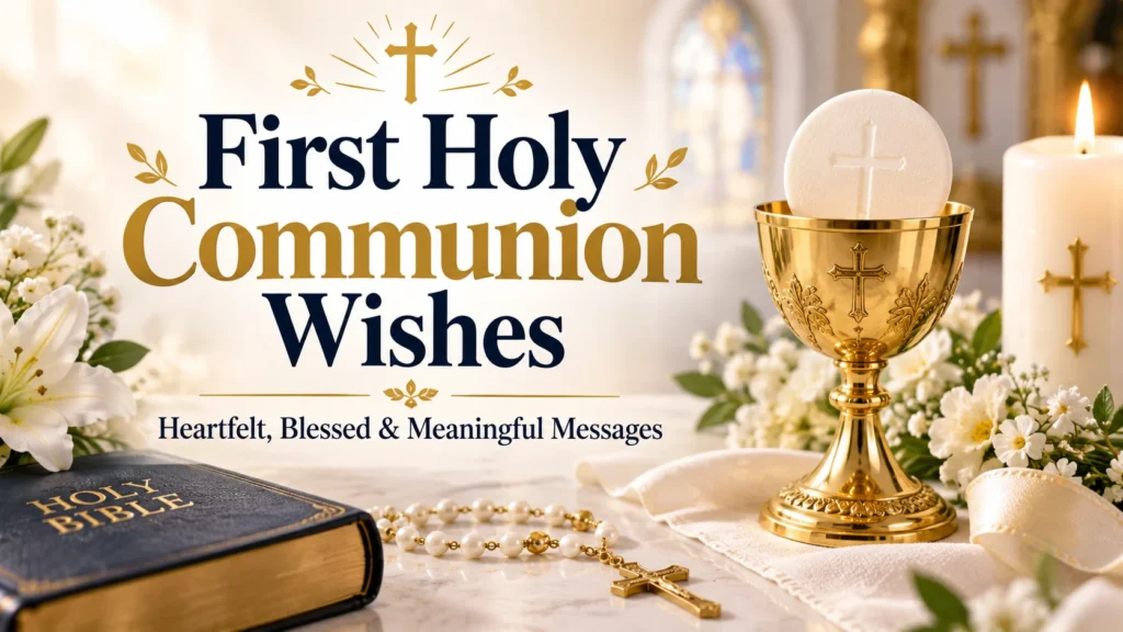 First Holy Communion Wishes Heartfelt, Blessed & Meaningful Messages