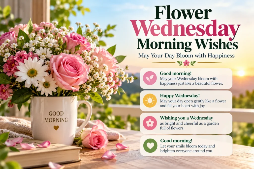 Flower Wednesday Morning Wishes