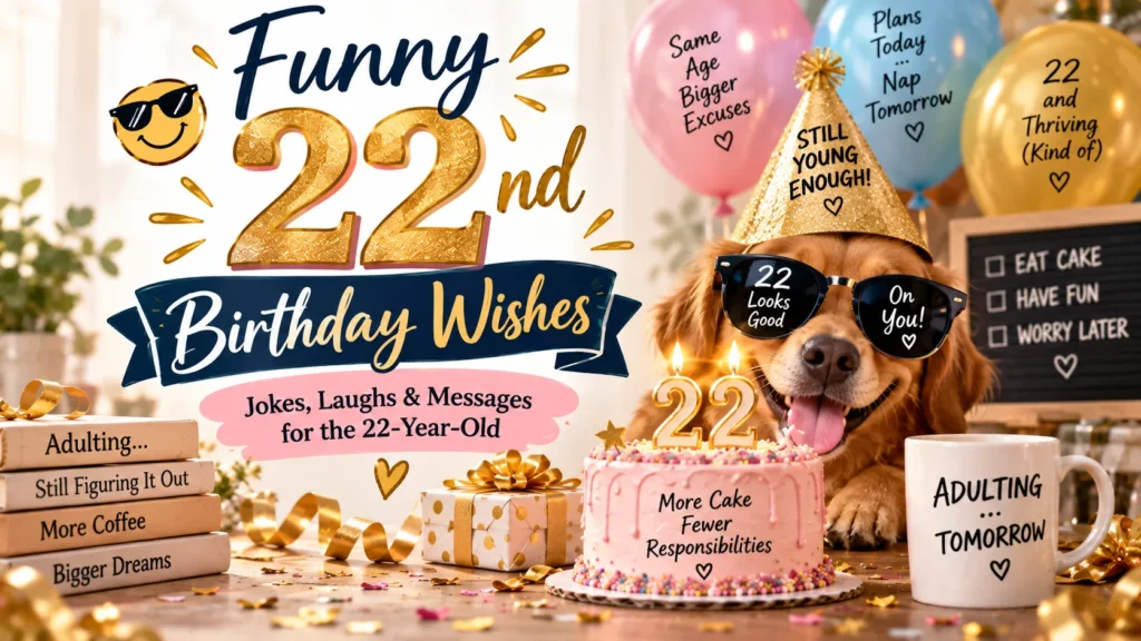 Funny 22 Birthday Wishes