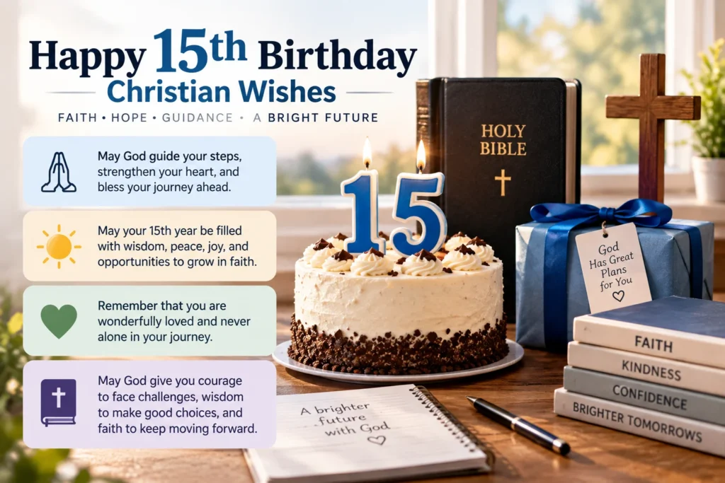 Happy 15th Birthday Christian Wishes