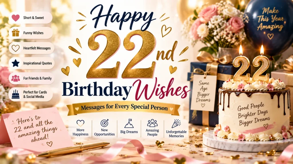 Happy 22nd Birthday Wishes