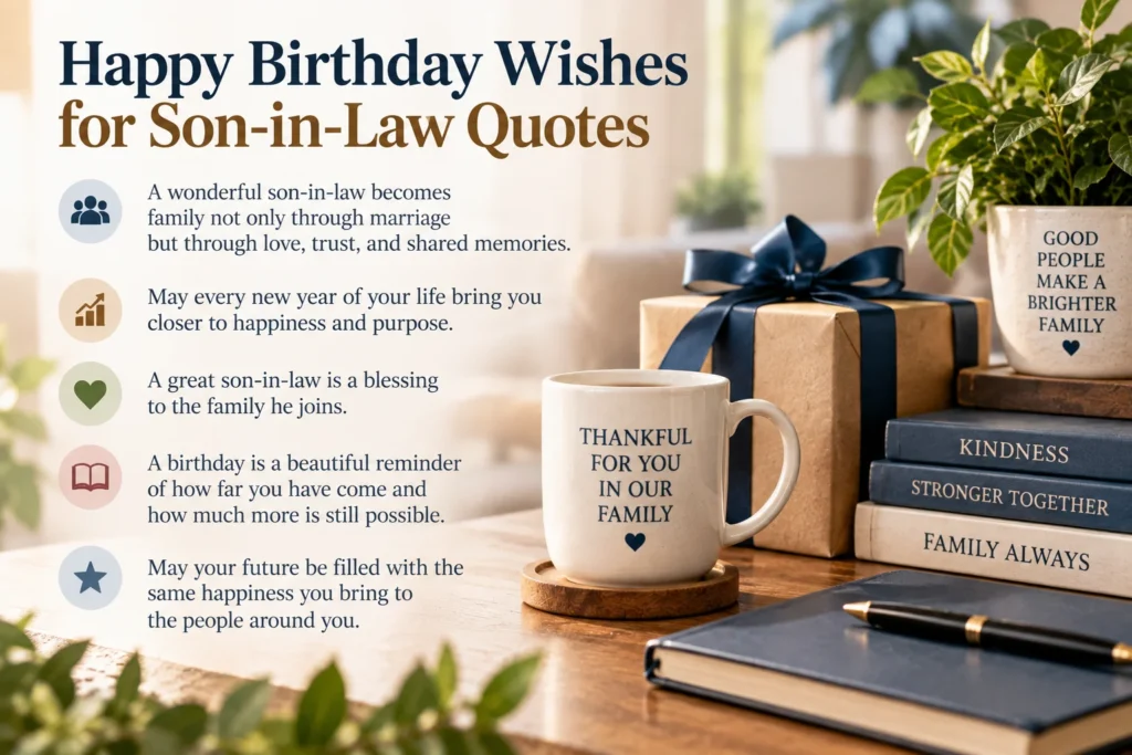 Happy Birthday Wishes for Son-in-Law Quotes