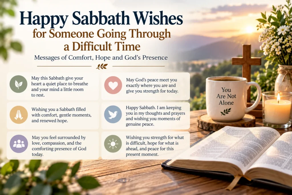 Happy Sabbath Wishes for Someone Going Through a Difficult Time