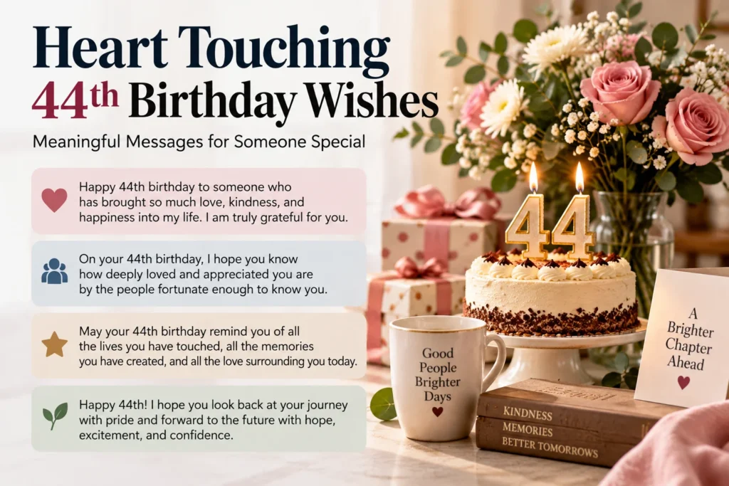 Heart Touching 44th Birthday Wishes