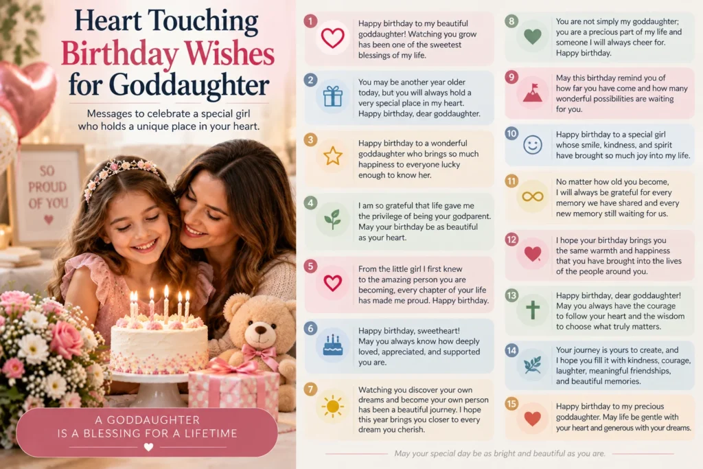 Heart Touching Birthday Wishes for Goddaughter