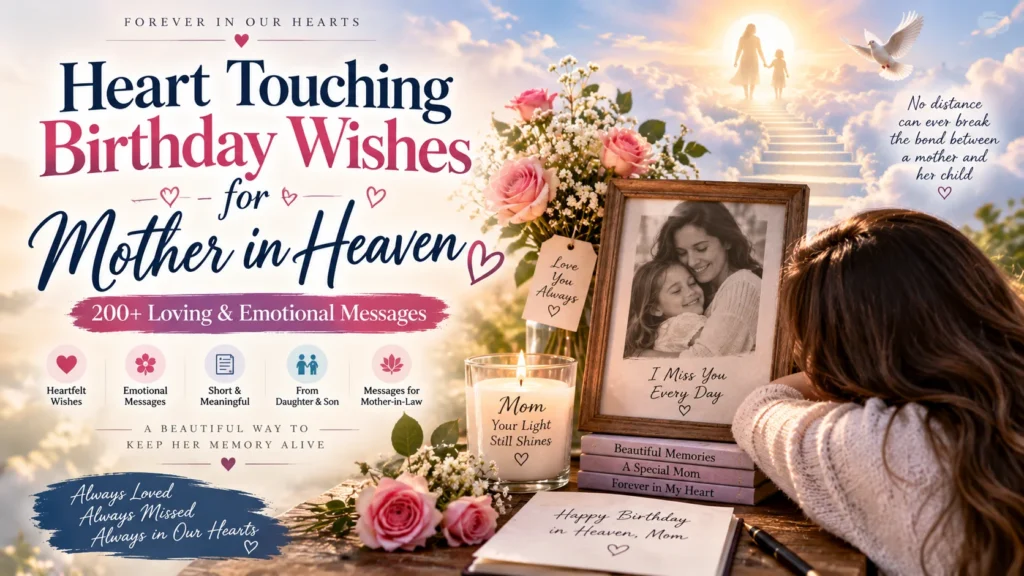 Heart Touching Birthday Wishes for Mother in Heaven