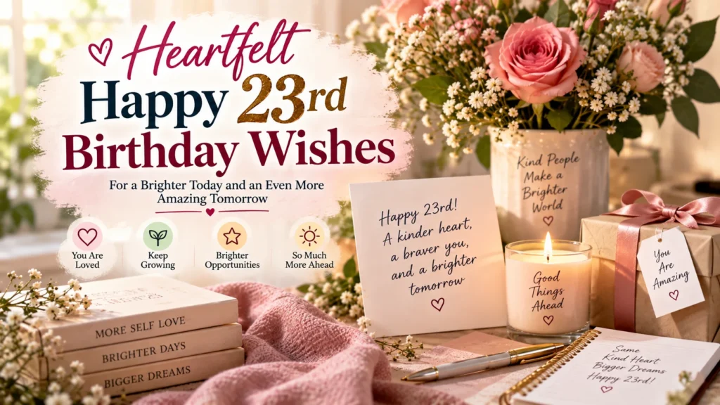 Heartfelt Happy 23rd Birthday Wishes