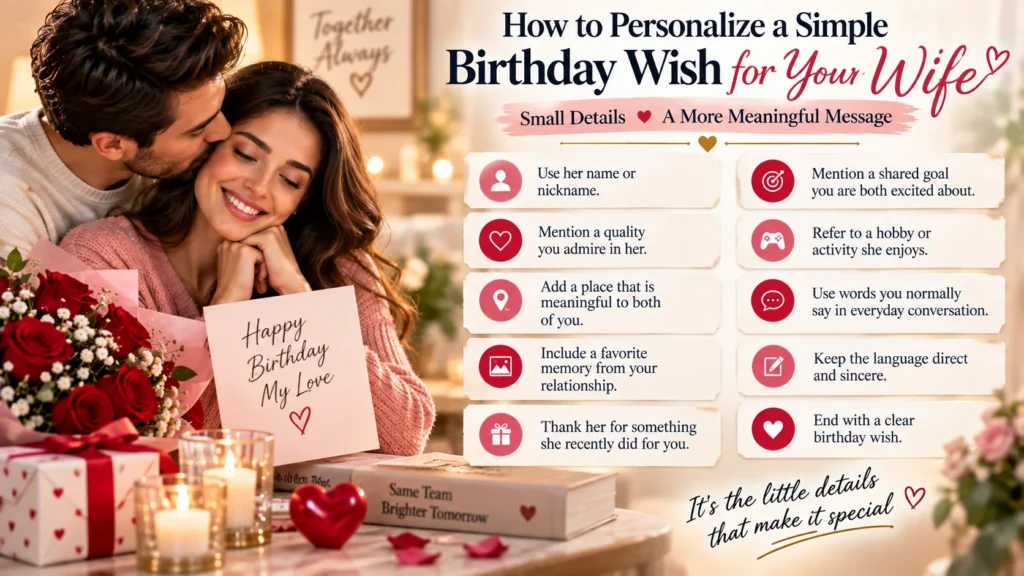 How to Personalize a Simple Birthday Wish for Your Wife