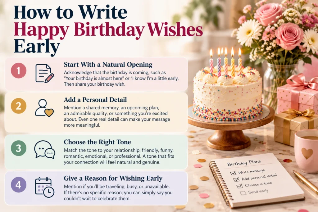 How to Write Happy Birthday Wishes Early