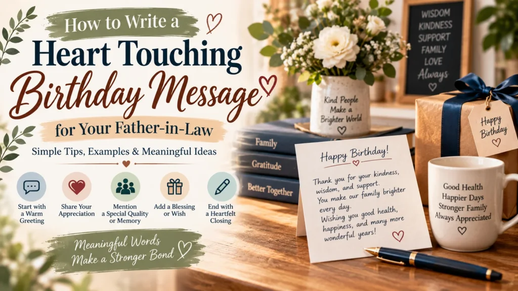How to Write a Heart Touching Birthday Message for Your Father-in-Law