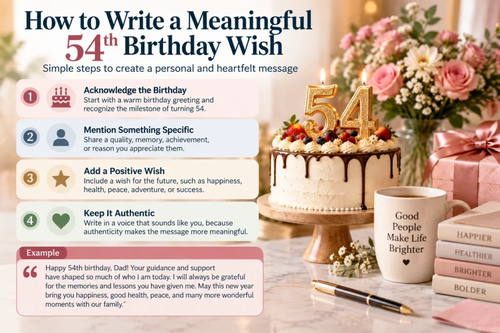 How to Write a Meaningful 54th Birthday Wish