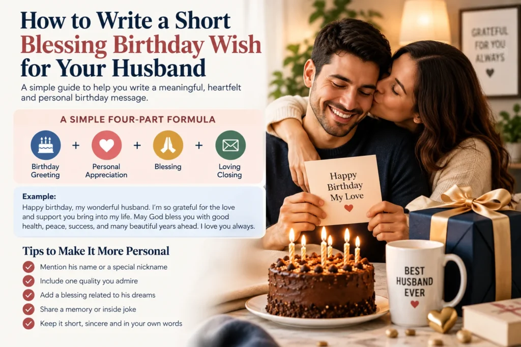 How to Write a Short Blessing Birthday Wish for Your Husband