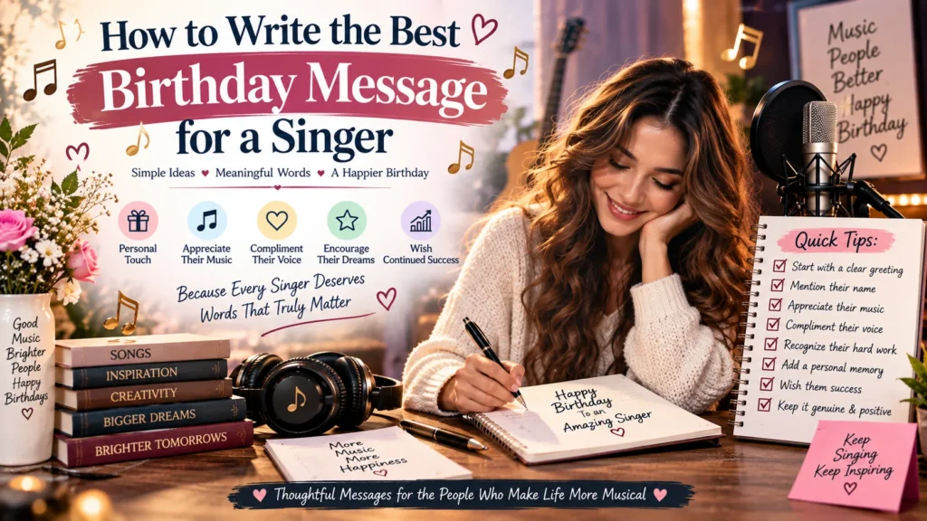 How to Write the Best Birthday Message for a Singer