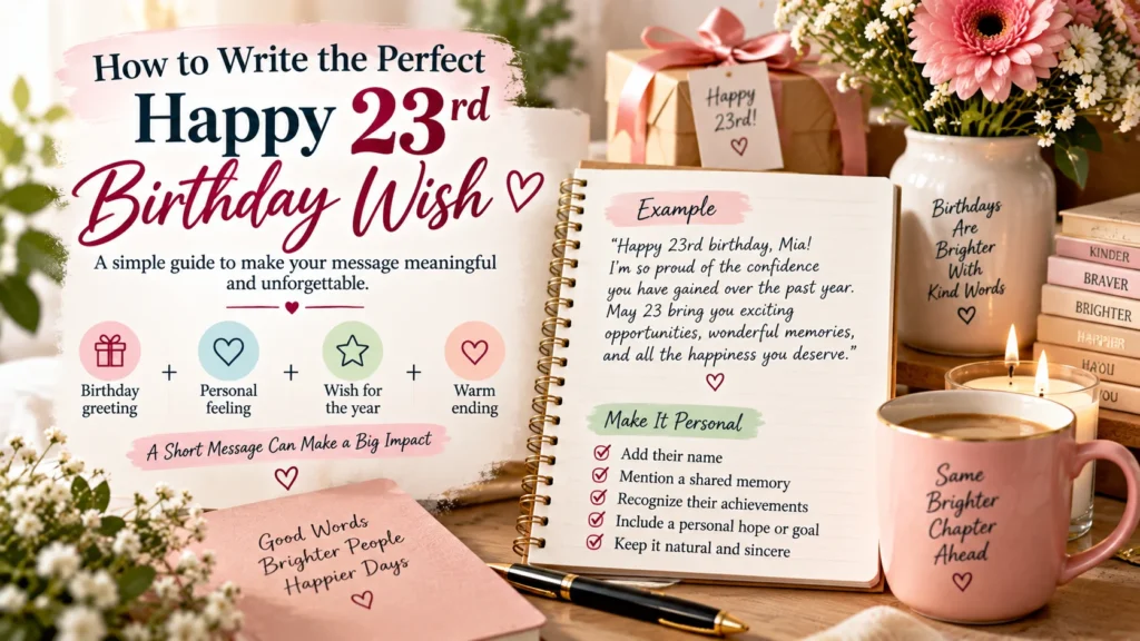 How to Write the Perfect Happy 23rd Birthday Wish