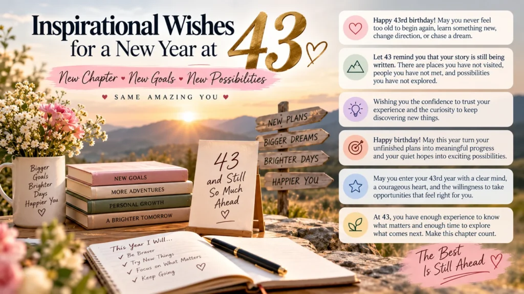 Inspirational Wishes for a New Year at 43