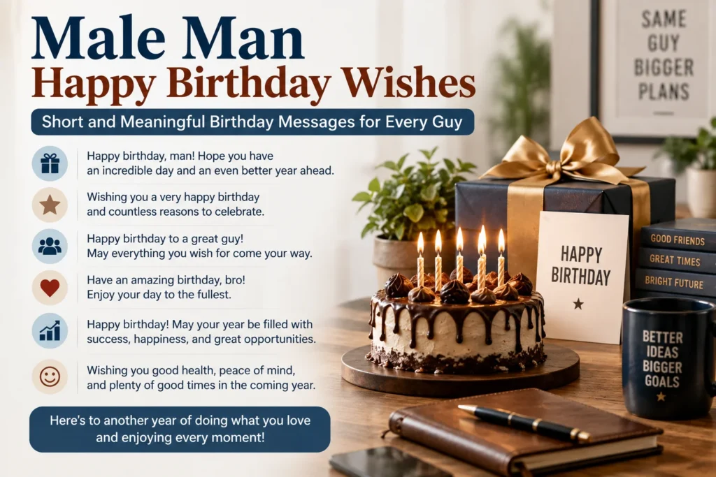 Male Man Happy Birthday Wishes
