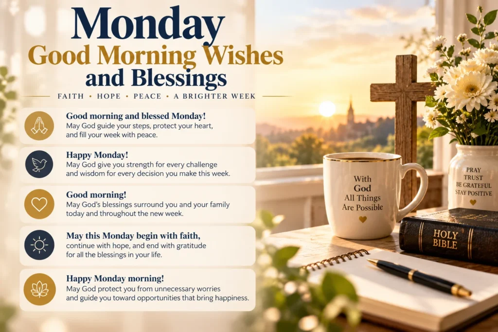 Monday Good Morning Wishes and Blessings