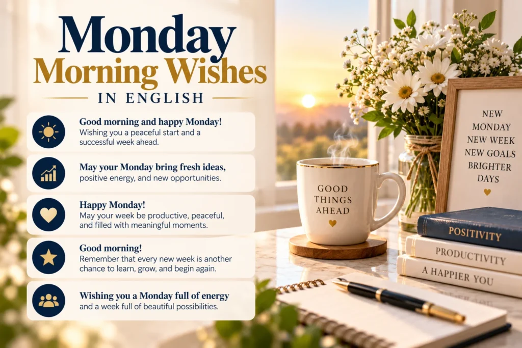 Monday Morning Wishes in English