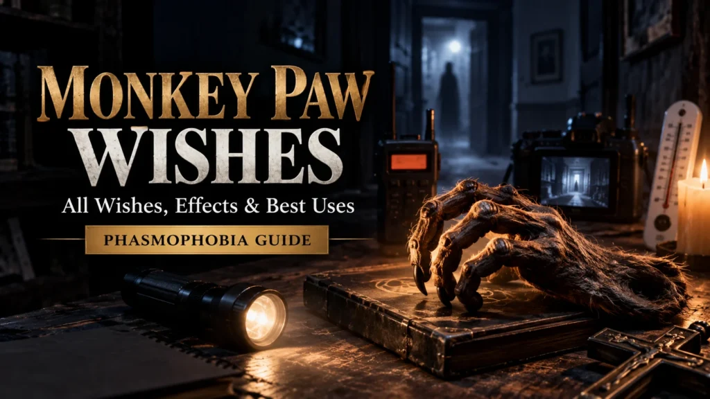 Monkey Paw Wishes in Phasmophobia All Wishes, Effects, Locations & Best Uses