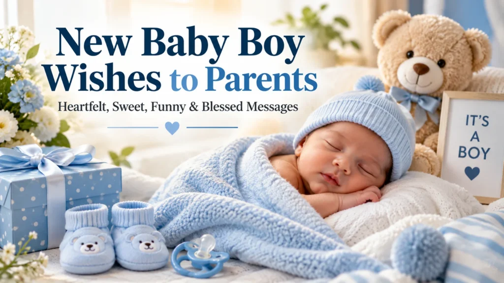 New Baby Boy Wishes to Parents Heartfelt, Sweet, Funny & Blessed Messages