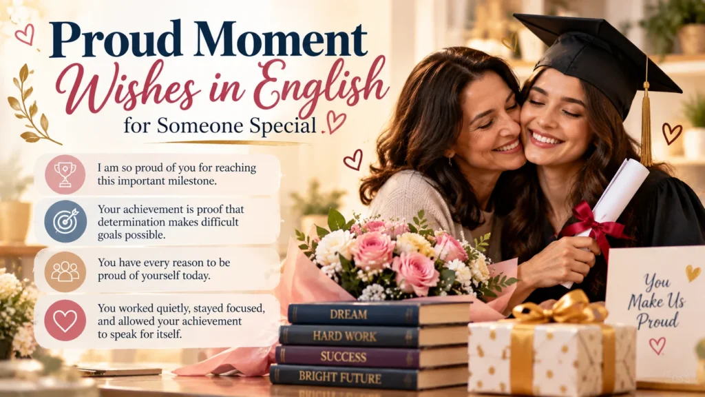 Proud Moment Wishes in English for Someone Special