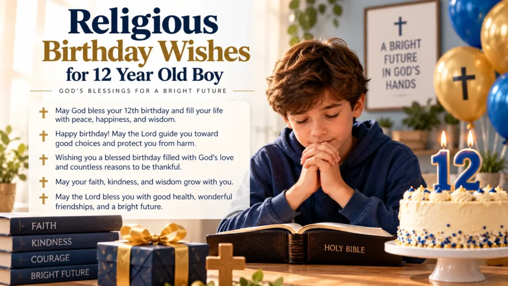Religious Birthday Wishes for 12 Year Old Boy