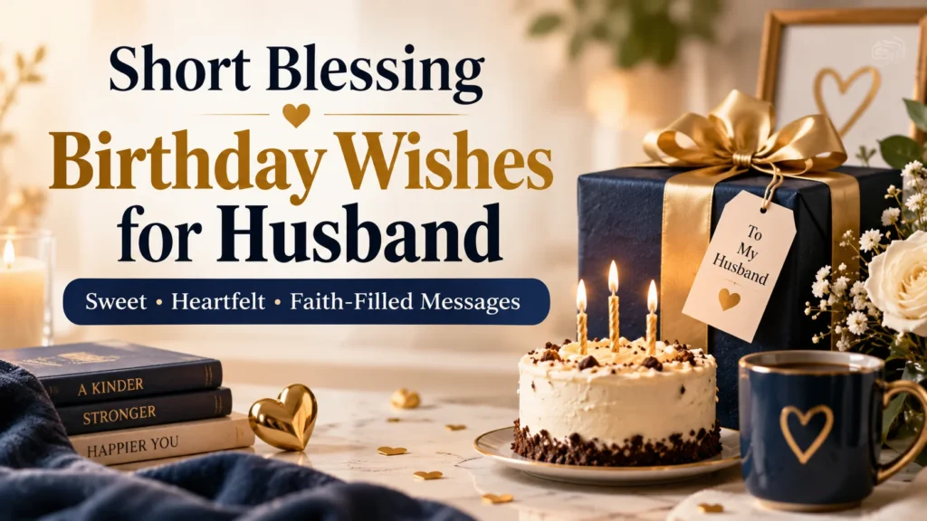 Short Blessing Birthday Wishes for Husband Sweet, Heartfelt & Faith-Filled Messages